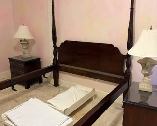 This item is up for pre-sale queen size poster bed contact Eva 704-605-6368 