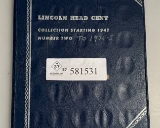 Lincoln Head Cents Book 2 - Date Range 1941 - 1974 S - 88 Coins
