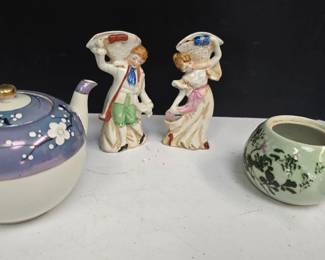 Japanese Theme Collection of Porcelain Figurines