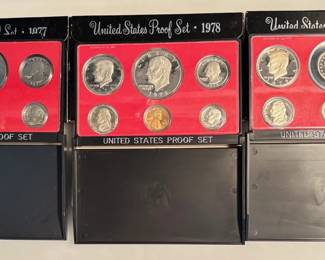 1977 / 1978 / 1979 - United States Proof Sets (2 of 2)