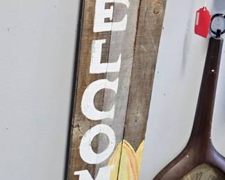 Hanging Welcome Sign [39 Inches] - Estate Sales Warehouse (GR)
