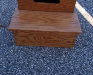 Vintage Hand Made Wooden Step Stool