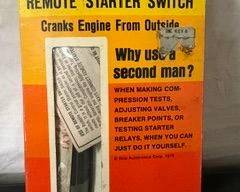Autotronics RAC Model 534 Truck/Tractor Remote Starter Switch 1970s NIB