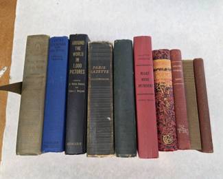 Collection of 10 Antique and Vintage Books of Various Genres