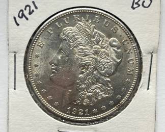 1921 - Morgan Silver Dollar - GEM BU