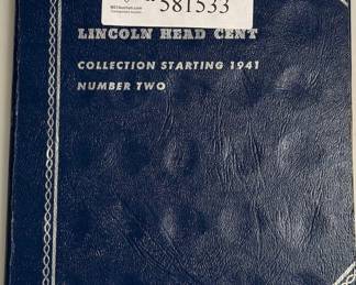 Lincoln Head Cents Book 2 - Date Range 1941 - 1975 - 83 Coins