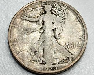 1920 S - Walking Liberty - Silver Half Dollar