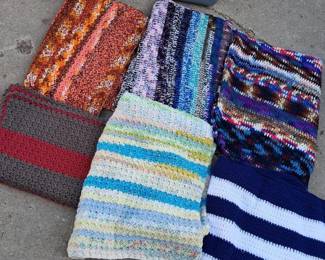 Small Collection of Handmade Crocheted Blankets