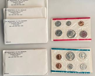 Lot of 4 - 1972 - Uncirculated Coin Set