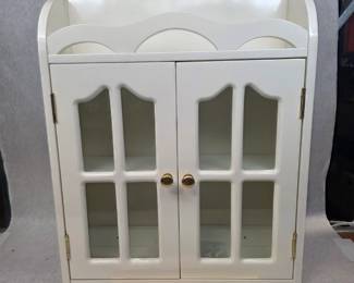 Vintage Style White Wooden Wall Mounted Cabinet