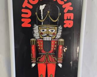 Vintage Tulsa Ballet "The Nutcracker" Framed Poster 25" x 12"