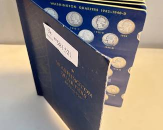 Book of 84 Silver Washington Quarters - Date Range 1932 - 1964