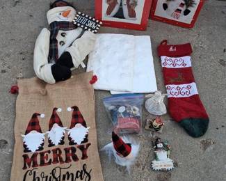 Small Collection of Christmas Decorations and Figurines