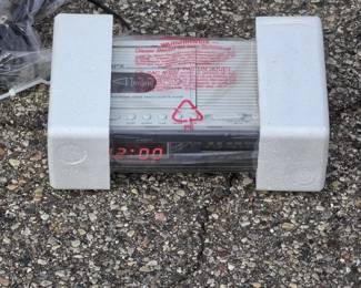 AM/FM Stereo Boombox with Cassette & 8-Track Player Plus GPX Clock Radio