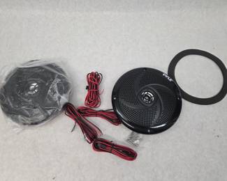 Pair of Black Pyle Hydra PLMRS5B Waterproof Marine Speakers