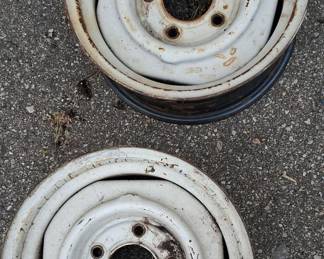 Pair of 15x6 505.5 Dodge Rims w/ 1-5 Bolt Pattern Rim