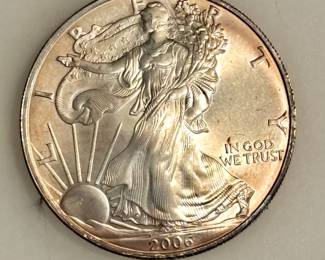 2006 - 1 oz - .999 Fine Silver - American Silver Eagle