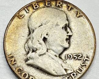 1952 S - Silver Franklin Half Dollar