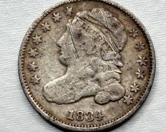 1834 - Capped Bust Silver Dime