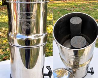 Berkey Stainless Steel Gravity Water Filtration System with 2 Black Filters - Potterville