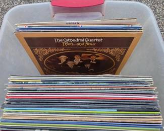 Gospel Vinyl Record Collection Cathedral Quartet, Dixie Echoes, Heaven Bound & 45