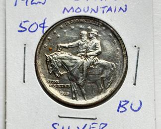 1925 - Stone Mountain - Memorial Silver Half Dollar