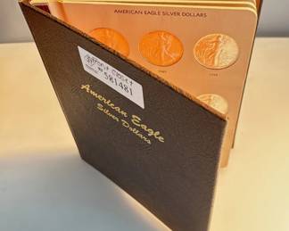 36 American Silver Eagles - 1986 - 2021 in Book