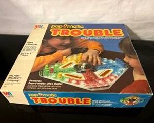 NIB 1986 "Trouble" Board Game - One Missing Piece