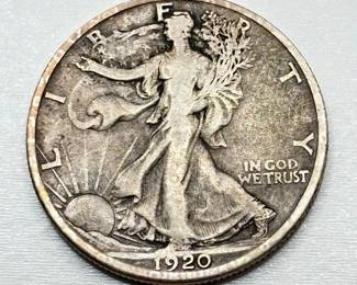 1920 D - Walking Liberty - Silver Half Dollar