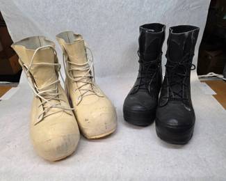 2 Pair of Vintage Military Extreme Cold Weather Boots