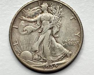1934 - Walking Liberty - Silver Half Dollar