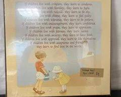 "Children Learn What They Live" Wooden Wall Hanger