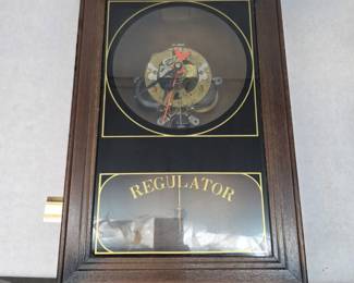 Vintage Wooden Wall Hanging Clock-Needs Repair