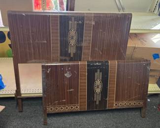 Vintage Bed Foot Board and Head Board