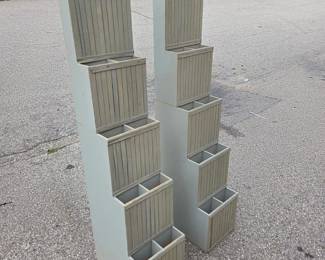 Pair of Tiered Vertical Planter Boxes