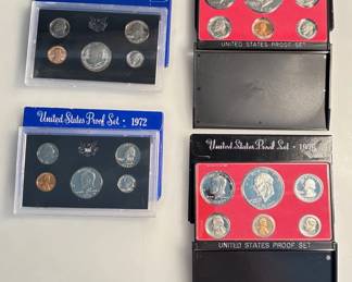 1971 / 1972 / 1974 / 1975 - United States Proof Sets