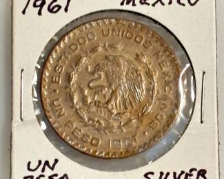 1961 - Mexico Silver Dollar - Un Peso