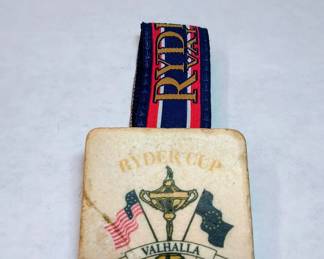 2008 Ryder Cup Valhalla Golf Club Collectible Tumbled Marble Bag Tag And Keepsake Memorabilia - Potterville