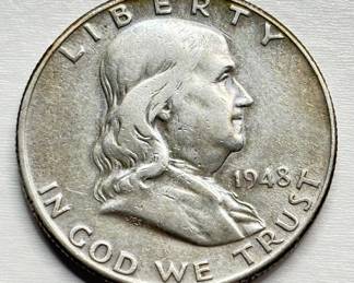 1948 D - Franklin Half Dollar