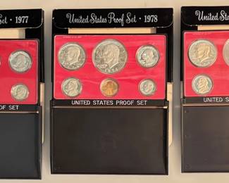 1977 / 1978 / 1979 - United States Proof Sets