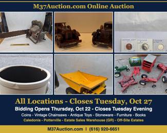 M37Auction.com All Locations Online Auction - Bidding Closes Tuesday, Oct 27, 2026