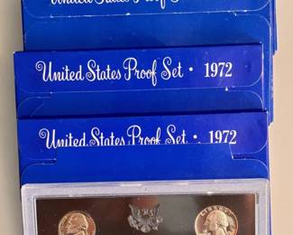 Lot of 4 - 1972 - United States Proof Sets