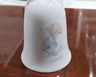 Vintage Precious Moments Bell February - Estate Sales Warehouse (GR)