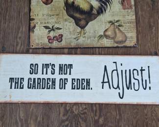 2 Vintage Style Wall Signs