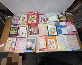Vintage Stationery & Greeting Card Kits - Large Lot