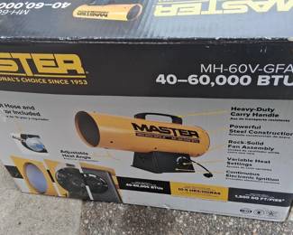 New in Box Master Brand Portable Torpedo Heater 40,000-60,000 BTU