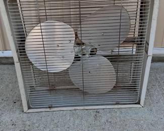 Vintage Berns Air King Corp Metal Box Fan