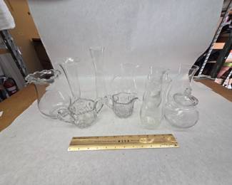 Vintage Collection of Clear Crystal and Glass Pieces Featuring Princess House Heritage