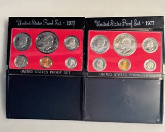 Lot of 2 - 1977 - United States Proof Sets