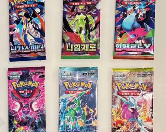 Lot of 6 Unopened Pokemon Card Packs - Includes 3 Mega Packs (1 of 3)